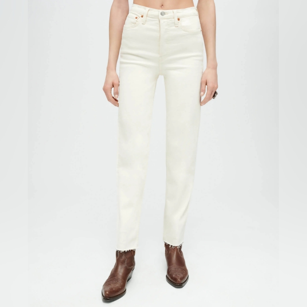 Re/Done 90s High Rise Ankle Crop Jean